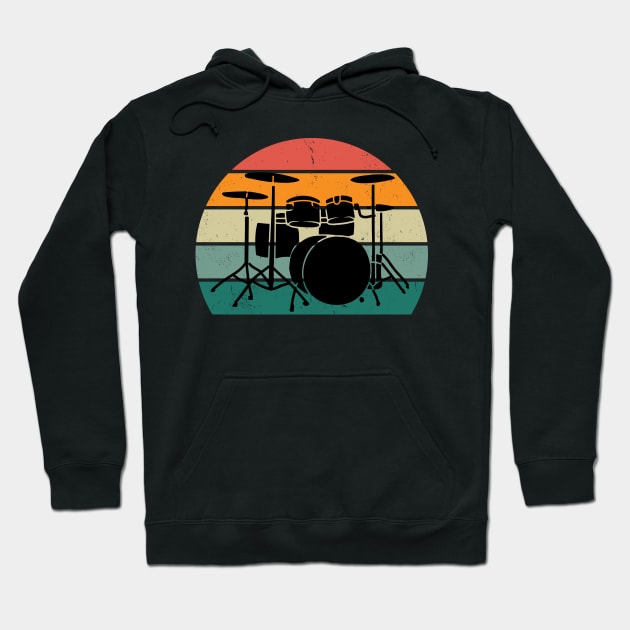 crazy drums retro metalrockpop style Hoodie by sirazgar